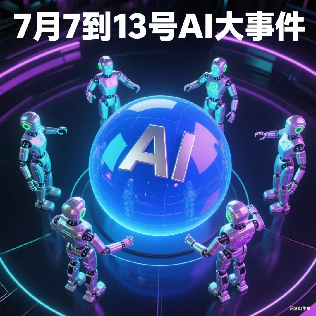 2025 年 7 月 7 日 - 13 日 AI 大事件周报:大语言模型与生成式 AI 领域一周回顾